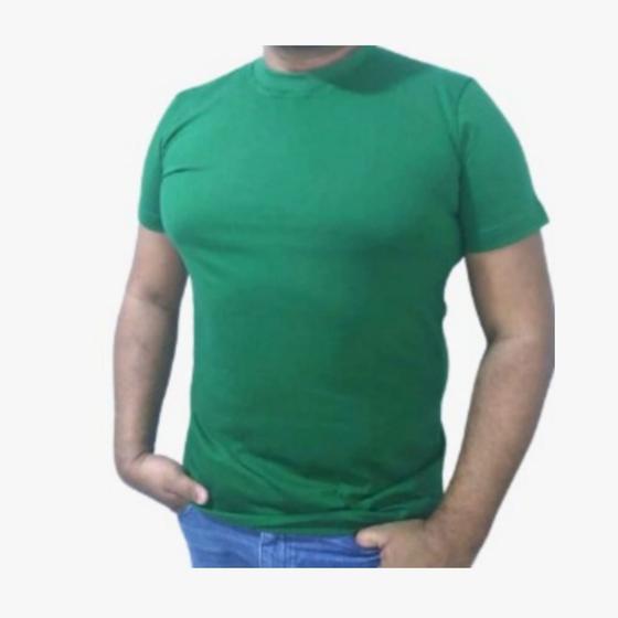 Imagem de Camiseta Masculina Básica Algodão Preta Branca Blusa Camisa