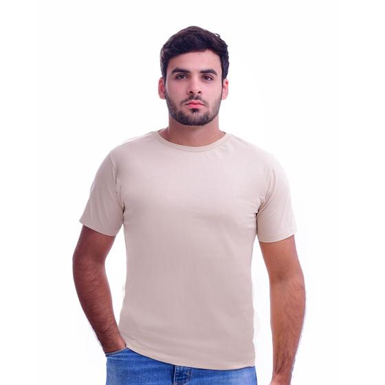 Imagem de Camiseta Masculina Básica Clássica Camisa 100% Algodão Gola Redonda Manga Curta Confortável