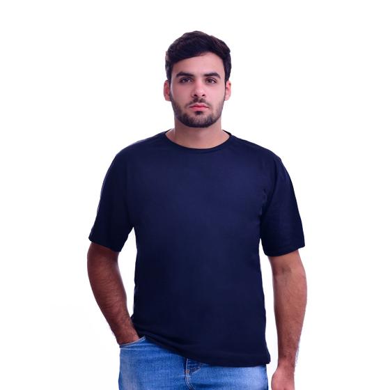 Imagem de Camiseta Masculina Básica Clássica Camisa 100% Algodão Gola Redonda Manga Curta Confortável