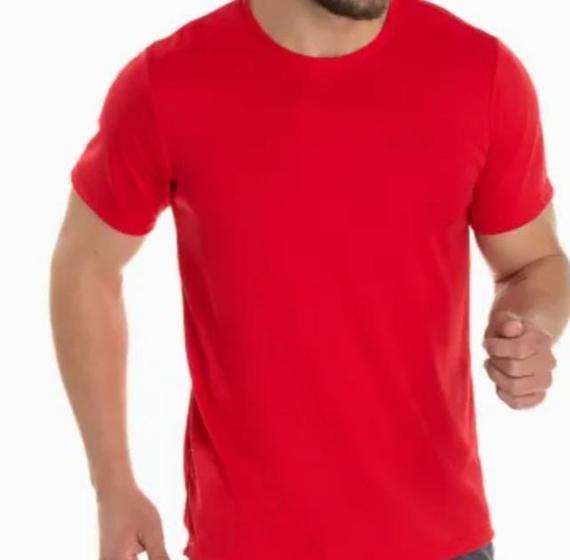 Imagem de Camiseta Masculina Basica Gola Redonda Algodão Linha Premium