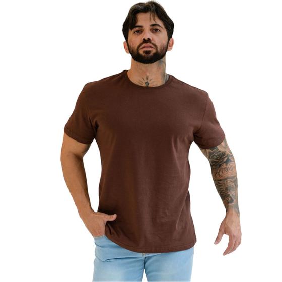 Imagem de Camiseta Masculina Básica Gola Redonda Algodão