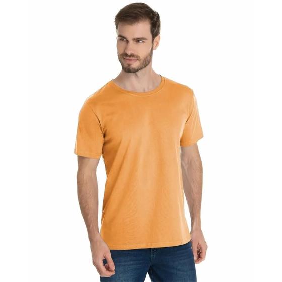 Imagem de Camiseta Masculina Básica Lisa 100% Algodão Premium