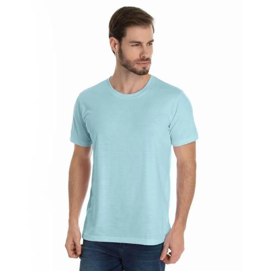 Imagem de Camiseta Masculina Básica Lisa 100% Algodão Premium