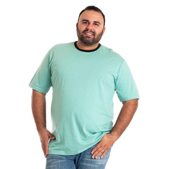 Imagem de Camiseta masculina básica manga curta plus  size 118001