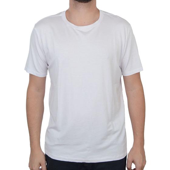 Imagem de Camiseta Masculina Basico.Com Tech Modal Branco - 102101