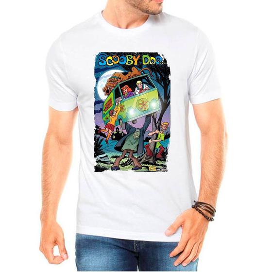 Imagem de Camiseta Masculina Branca Desenho Scooby Doo 05