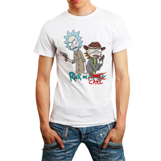 Imagem de Camiseta Masculina Branca Rick and Morty 27