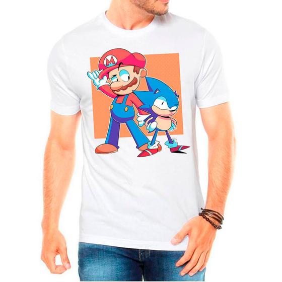 Imagem de Camiseta Masculina Branca Super Mario 10