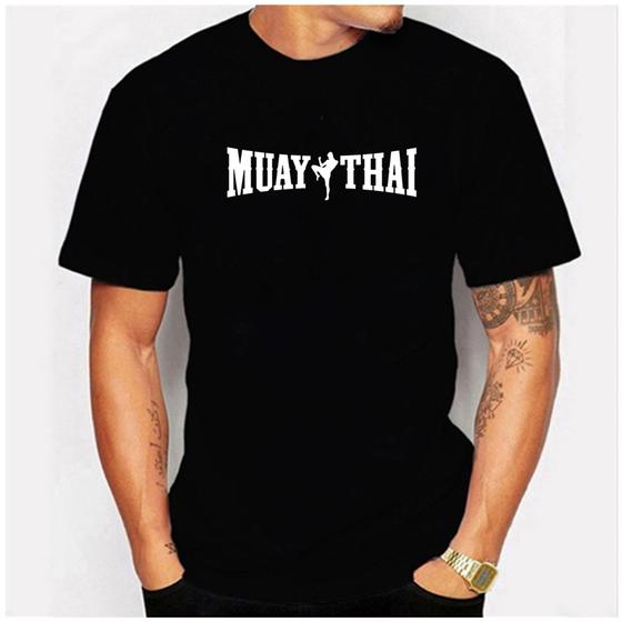 Imagem de Camiseta Masculina Camisa para Academia Blusa Muay Thay Camisa Malha Fria