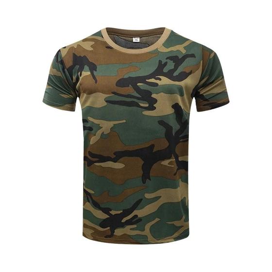 Imagem de Camiseta Masculina Camuflada 3D - Manga Curta, Gola Redonda - Moda Casual de Verão