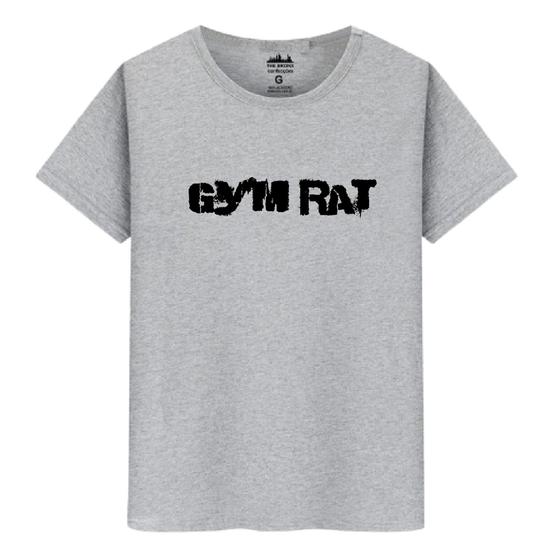 Imagem de Camiseta Masculina Casual Algodão Fio Penteado GYM RAT