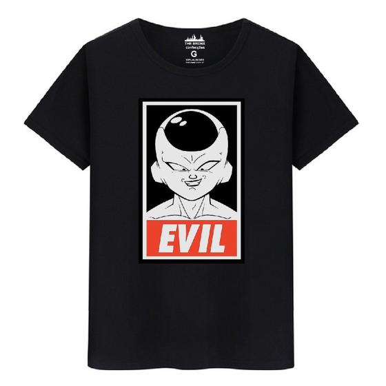 Imagem de Camiseta Masculina Casual Algodão Premium Freeza Evil