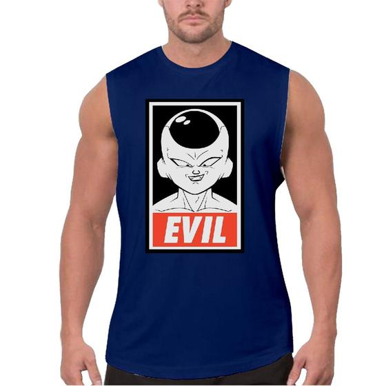 Imagem de Camiseta Masculina Casual Regata Freeza Evil