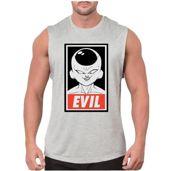 Imagem de Camiseta Masculina Casual Regata Freeza Evil