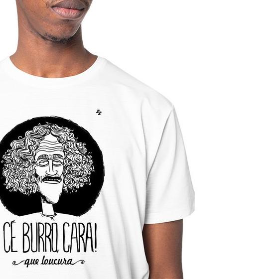 Imagem de Camiseta masculina ce burro, cara - que loucura! caetano veloso