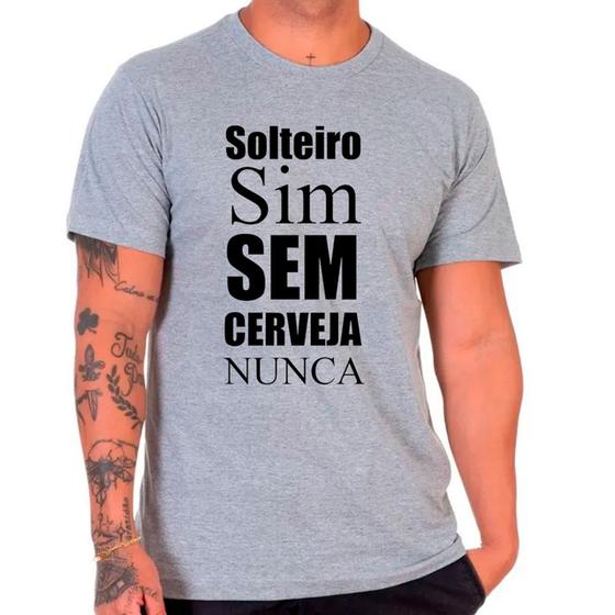 Imagem de Camiseta Masculina Cinza Frases e Humor 23