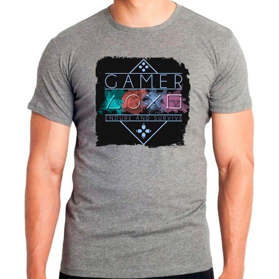 Imagem de Camiseta Masculina Cinza Playstation 09