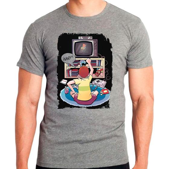 Imagem de Camiseta Masculina Cinza Playstation 12