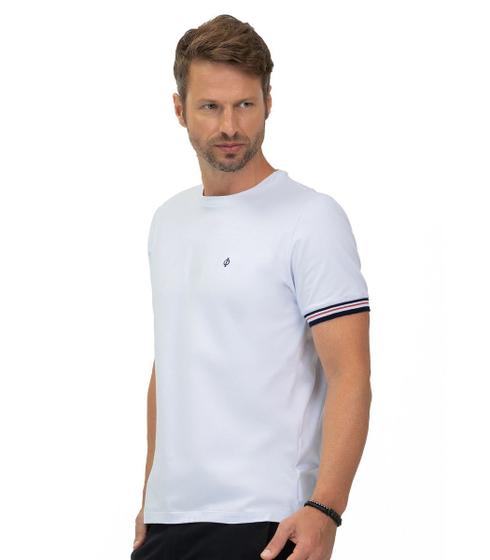 Imagem de Camiseta Masculina Cotton Leve Branca