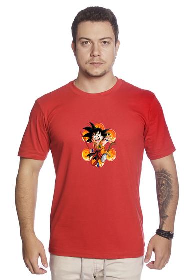 Imagem de Camiseta Masculina De Algodão Dragon Ball Z Goku 7esferas