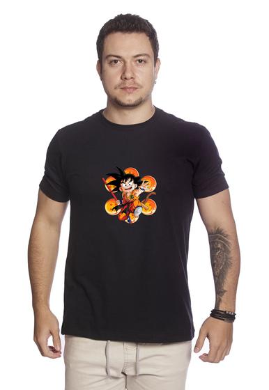 Imagem de Camiseta Masculina De Algodão Dragon Ball Z Goku 7esferas