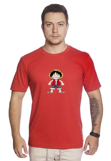 Imagem de Camiseta Masculina De Algodão Monkey D. Luffy One Piece Boy