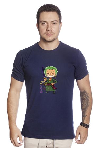 Imagem de Camiseta Masculina De Algodão Monkey D. Luffy One Piece Zoro