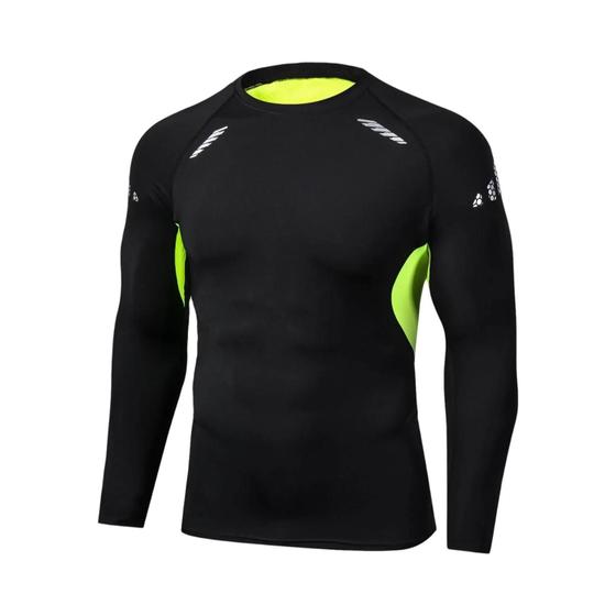 Imagem de Camiseta Masculina de Compressão - Secagem Rápida para Corrida, Fitness e Academia