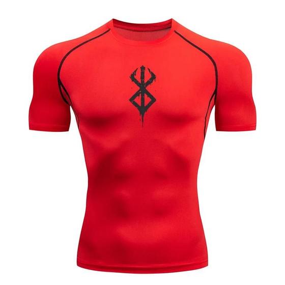 Imagem de Camiseta Masculina de Compressão - Secagem Rápida para Fitness, Treino e Corrida