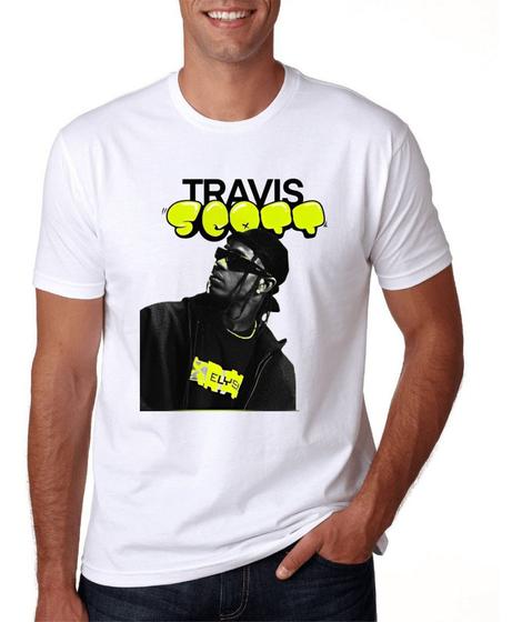 Imagem de Camiseta Masculina Descolada Travis Scott Cantor Camisa - DTF