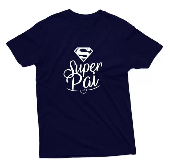 Imagem de Camiseta Masculina Dia Dos Pais Camisa Super Pai 100% Algodão Novidade!!