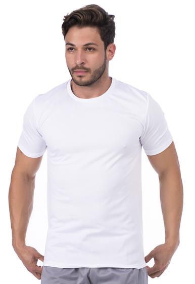 Imagem de Camiseta Masculina Dry Fitness Básica Lisa Secagem Rápida Academia Cross