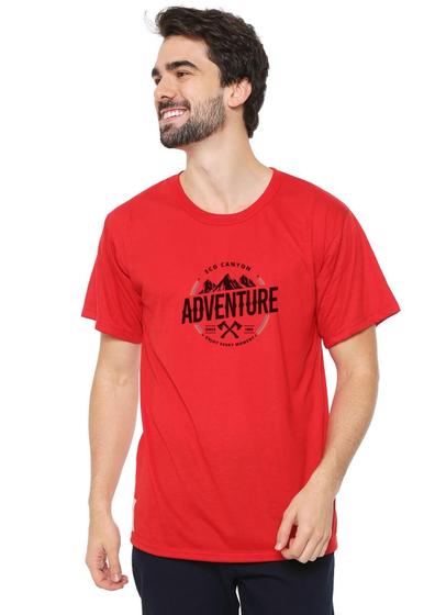 Imagem de Camiseta Masculina Eco Canyon Enjoy Every Moment Vermelho