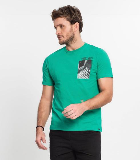 Imagem de Camiseta Masculina Em Meia Malha Diametro Verde