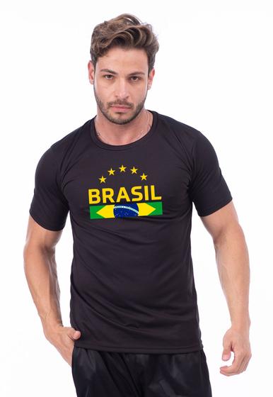 Imagem de Camiseta Masculina Esportiva Dry Tema Copa Brasil