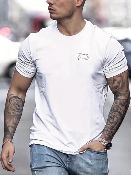 Imagem de Camiseta Masculina Estampa Minimalista Proton Moda Estilo