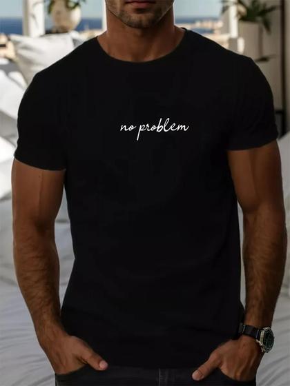 Imagem de Camiseta Masculina Estampa No Problem Sem Problema Estilo