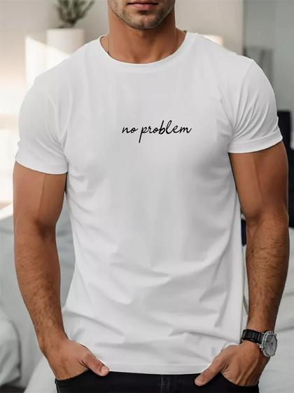 Imagem de Camiseta Masculina Estampa No Problem Sem Problema Estilo