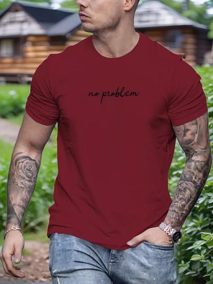 Imagem de Camiseta Masculina Estampa No Problem Sem Problema Estilo