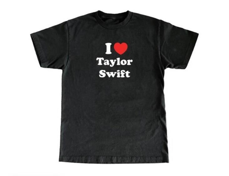 Imagem de Camiseta Masculina Eu Amo Taylor Swift Camisa 100% Algodão