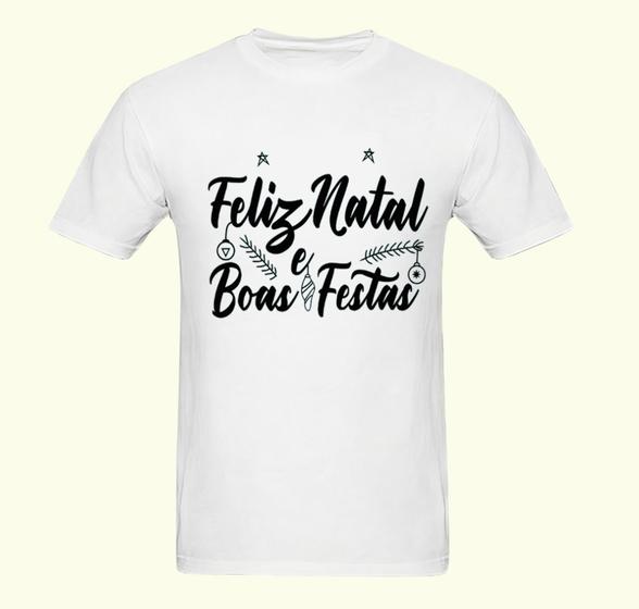 Imagem de Camiseta Masculina Feliz Natal E Boas Festas Novidade