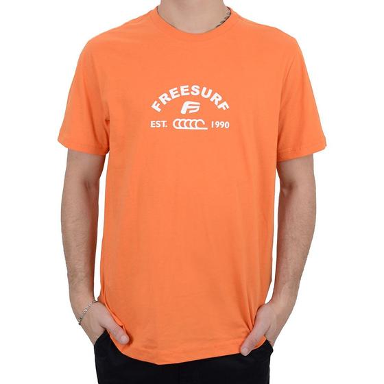 Imagem de Camiseta Masculina Freesurf MC Ninety Laranja - 11040