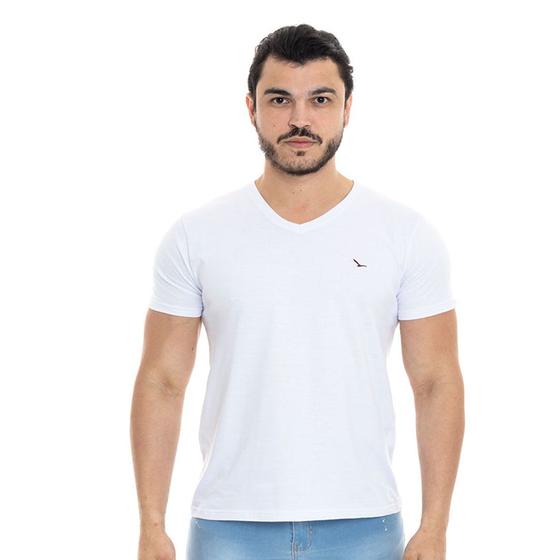 Imagem de Camiseta Masculina Gola V 100% Algodão Yacht Master 110001B