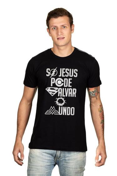 Imagem de Camiseta Masculina Heróis Preta