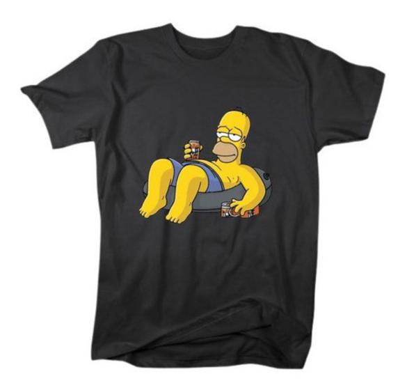 Imagem de Camiseta Masculina Homer Simpsons Camisa De Desenho