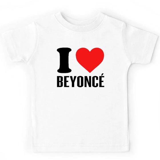 Imagem de Camiseta Masculina I Love Beyonce Cantora Camisa Algodão