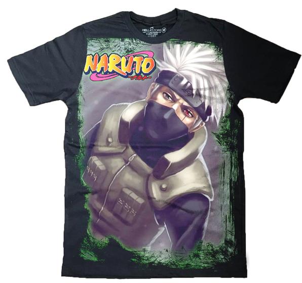 Imagem de Camiseta Masculina Infantil Kakashi Naruto Akatsuki Camisa Animes