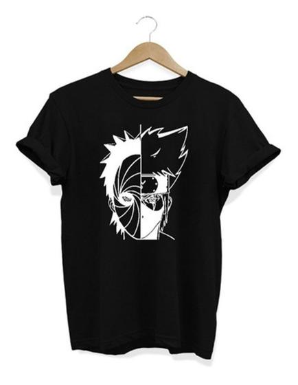 Imagem de Camiseta Masculina Kakashi E Obito Camisa Naruto Anime