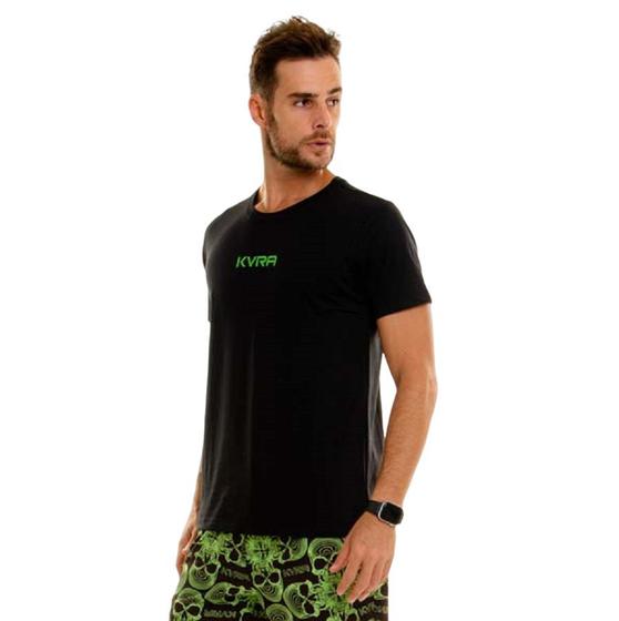 Imagem de Camiseta Masculina KVRA 300 Preto Neon