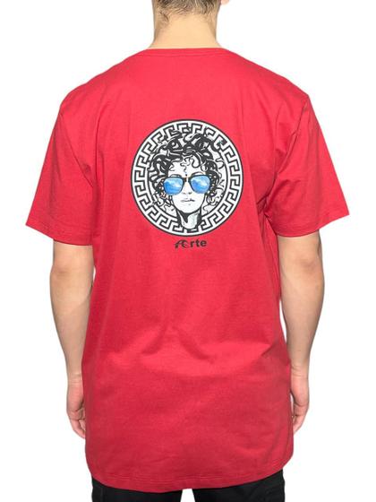 Imagem de Camiseta  Masculina Larga Unissex Street Skate Medusa Red